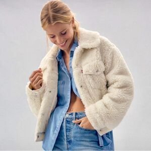 Levi's Cream Teddy Jacket